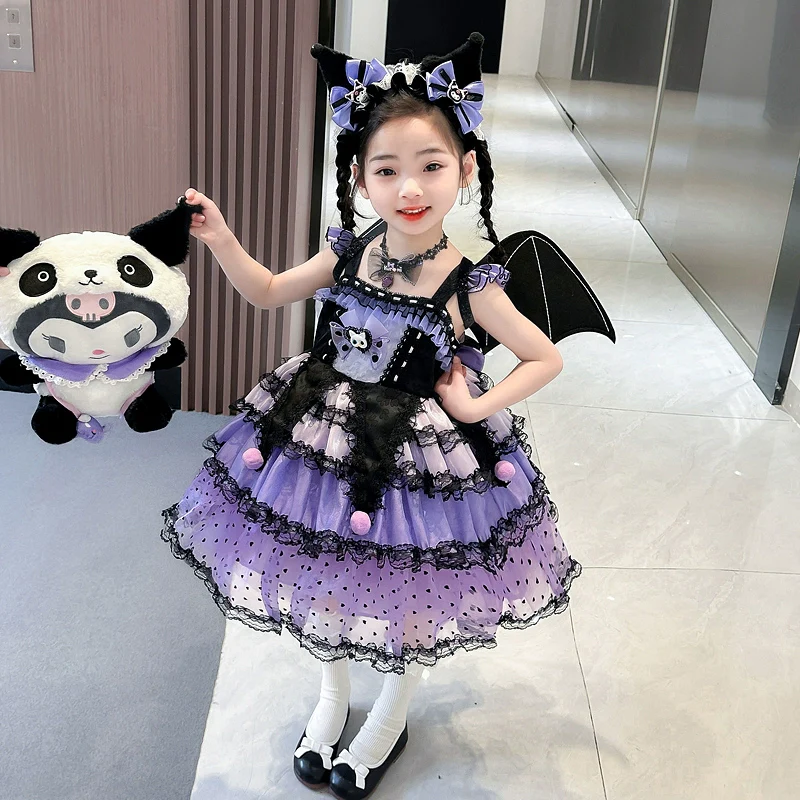 Girl Summer Dress Western Style Children Straps Lolita Princess Dress Girl's Birthday Suit Clow M Skirt - Image 10