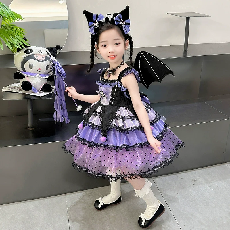 Girl Summer Dress Western Style Children Straps Lolita Princess Dress Girl's Birthday Suit Clow M Skirt - Image 10