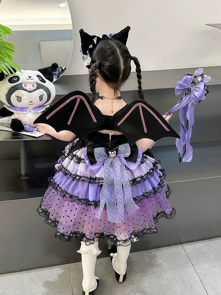 Girl Summer Dress Western Style Children Straps Lolita Princess Dress Girl's Birthday Suit Clow M Skirt - Image 4