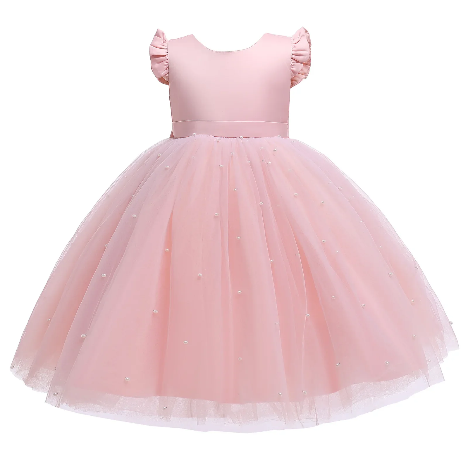 Girls Elegant Princess Dresses for Party Birthday 2 3 4 6 7 8 Years Kids Ceremony Pink Ball Gown Barbie Baby Children Clothes - Image 2