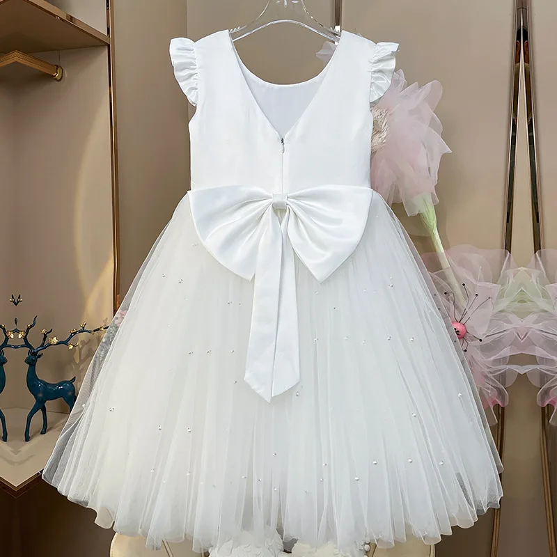 Girls Elegant Princess Dresses for Party Birthday 2 3 4 6 7 8 Years Kids Ceremony Pink Ball Gown Barbie Baby Children Clothes - Image 8