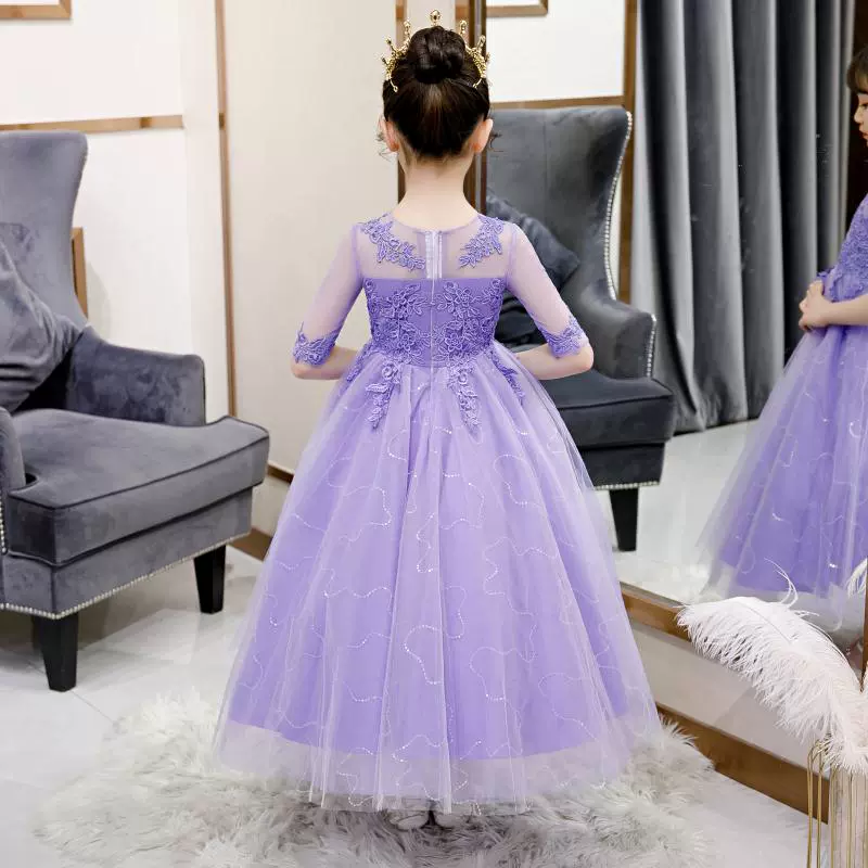 Girls Fashionable Princess Dress Girls Piano Performance Costume Children Small Host Classy Dress Flower Girl Wedding Dress - Image 14