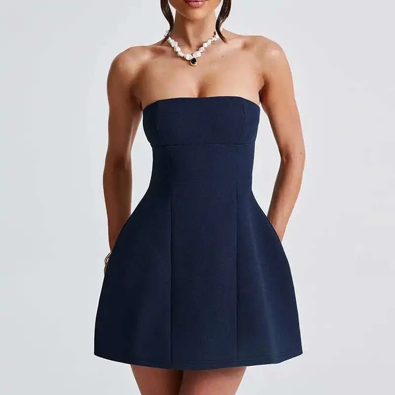 Giyu Sexy Club Party Dresses Women 2024 Summer Dress Elegant Short Mini Dress Backless Sleeveless A Line Slim Vestidos - Image 6