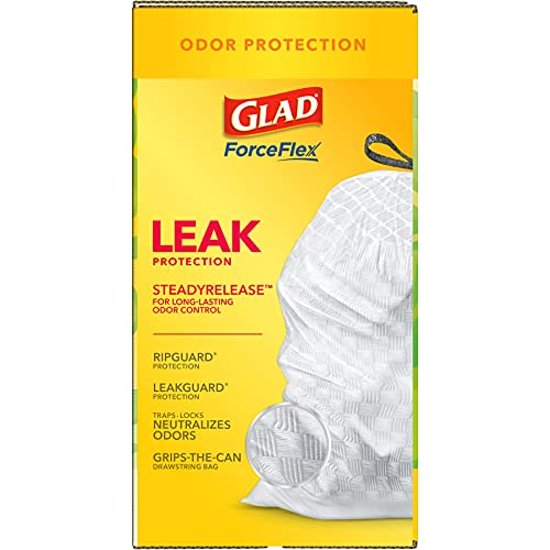 Glad Trash Bags, ForceFlex Protection Series Tall Garbage Bags, 13 Gal, Gain Original with Febreze, 110 Ct (Package May Vary) - Image 3