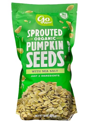 Go Raw Sprouted Organic Pumpkin Seeds with Sea Salt, 22 oz, 1.4 Pound Bag - Image 4