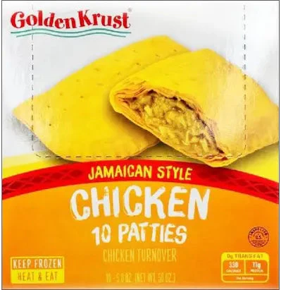 Golden Krust Jamaican Style Spicy Chicken, Jamaican Style Spicy Beef, 50 oz, 10 count and Coco Bread, 8-Pack - Image 4