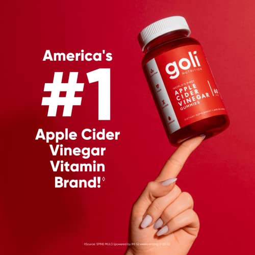 Goli Apple Cider Vinegar Gummy Vitamins - 60 Count - Vitamin B12, Gelatin-Free, Gluten-Free, Vegan & Non-GMO - Image 6