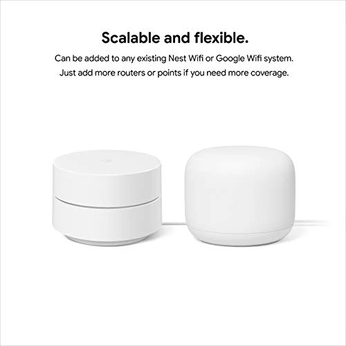 Google Nest Wifi - AC2200 - Mesh WiFi System - Wifi Router - 2200 Sq Ft Coverage - 1 pack - Image 4