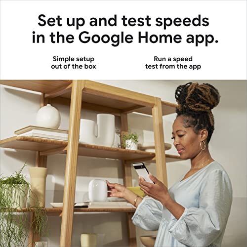 Google Nest WiFi Pro - 6E - Reliable Home Wi-Fi System with Fast Speed and Whole Home Coverage - Mesh Router - 3 Pack - Snow - Image 2