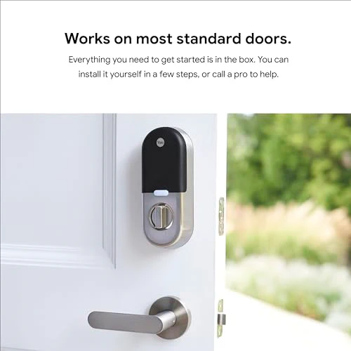 Google Nest x Yale Lock - Tamper-Proof Smart Lock for Keyless Entry - Keypad Deadbolt Lock for Front Door - Satin Nickel - Image 3