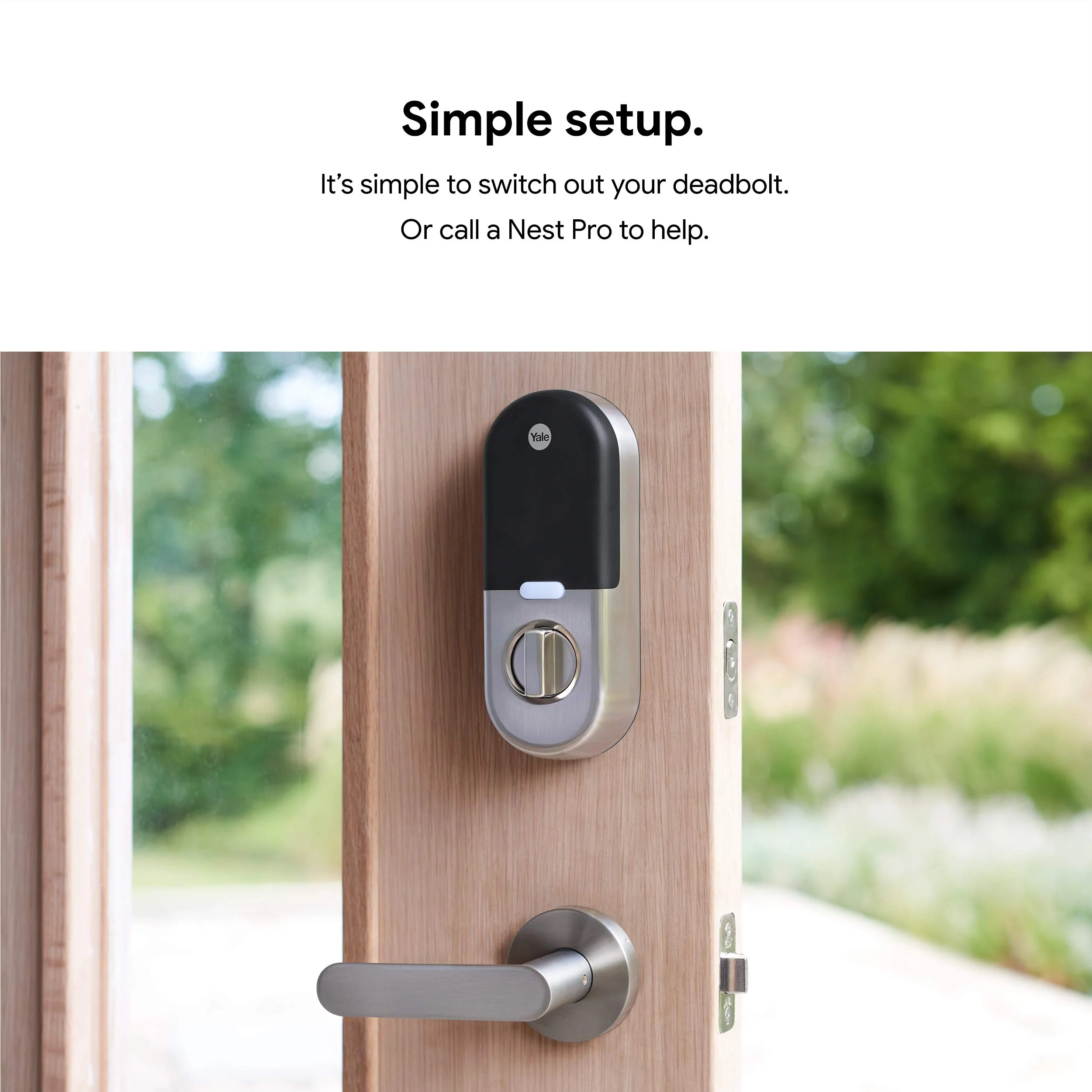 Google Nest x Yale Lock - Tamper-Proof Smart Lock for Keyless Entry - Keypad Deadbolt Lock for Front Door - Satin Nickel - Image 6