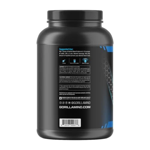 Gorilla Mode Premium Whey Protein - Cookies and Cream / 25 Grams of Whey Protein Isolate & Concentrate/Recover and Build Muscle (30 Servings) - Image 6