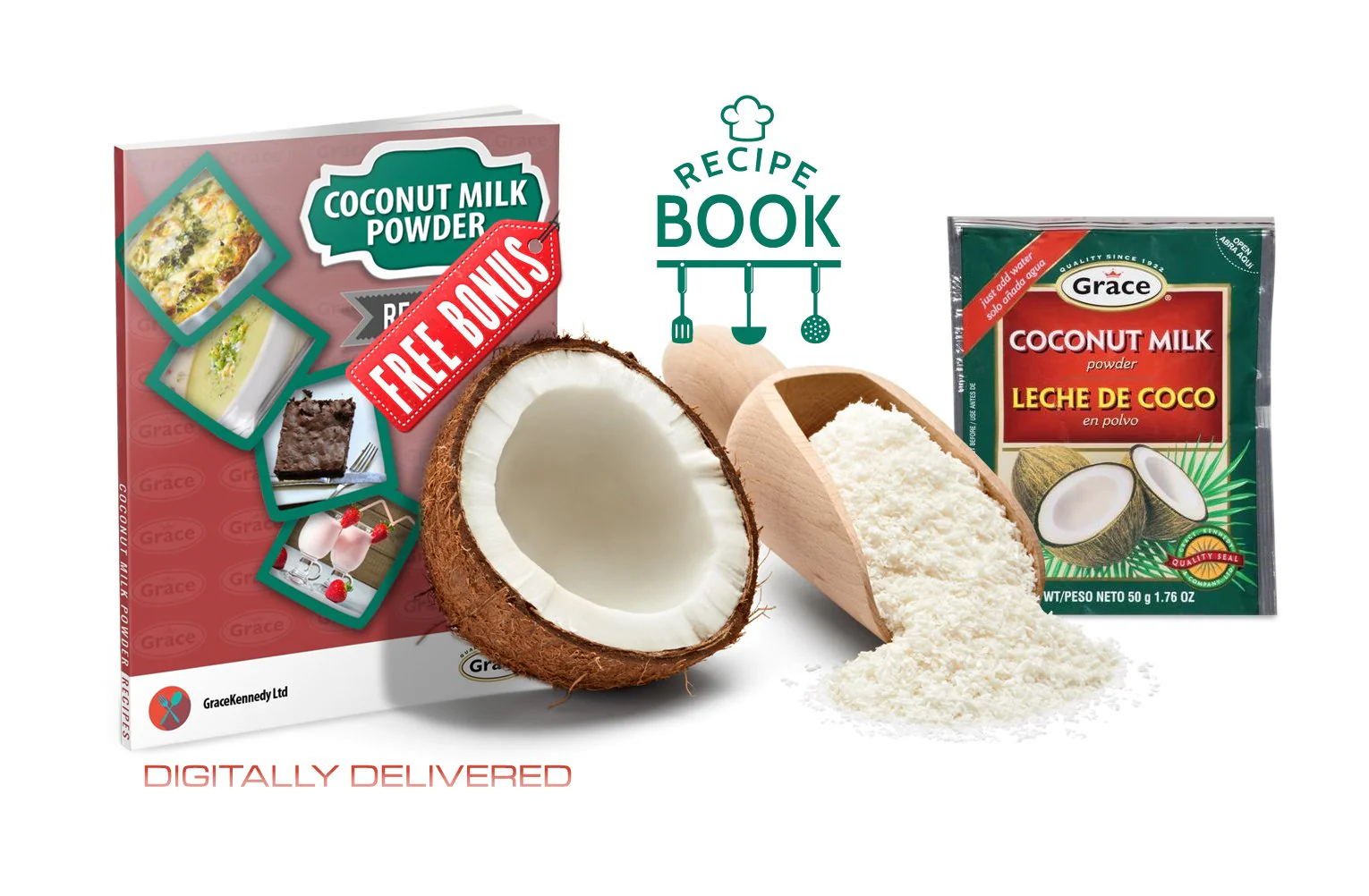 Grace Coconut Milk Powder, Pack of 6 - Image 3