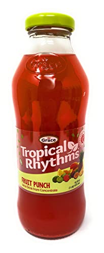 Grace Tropical Rhythms Fruit Punch Jamaican Fruit Juice 16oz, 6 Pack - Image 5