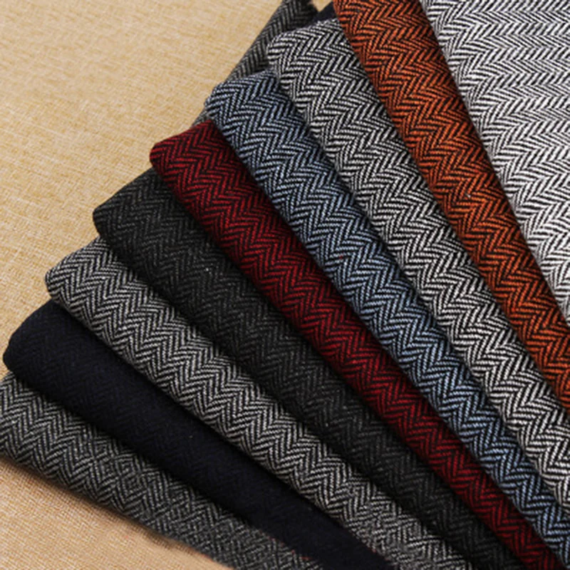 Gray Wool Tweed Winter Men Suit's For Wedding Formal Groom Tuxedo Herringbone Male Fashion 3 Piece (Jacket +Vest +Pants+Tie) - Image 13