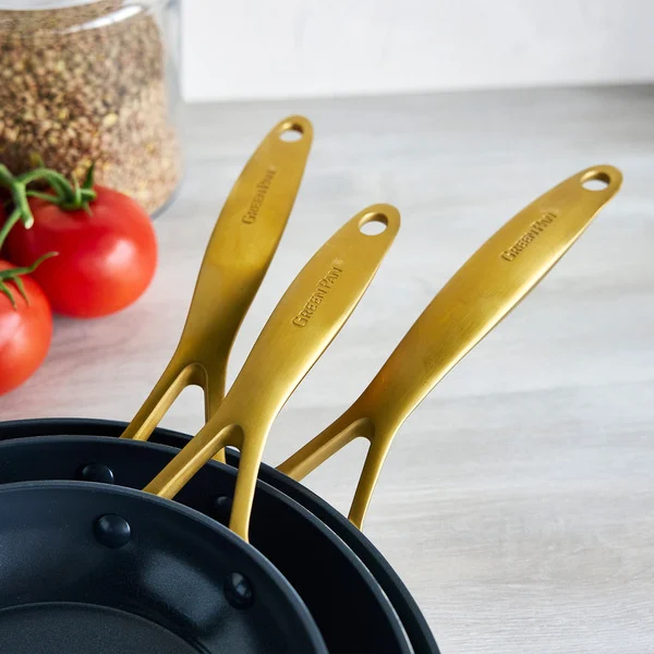 GreenPan Jewel Pro Ceramic Non-Stick 3-piece Fry Pan Set - Image 5