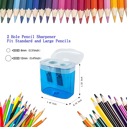 Gutyble 48 Pcs Manual Pencil Sharpeners with Lid, for School,Office and Home - Image 6