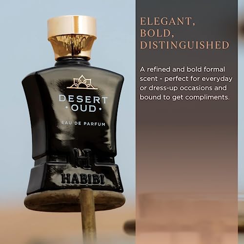 H HABIBI Desert Oud Arabian Fragrance for Men - Floral, Woody, Patchouli Cologne for Men - Warm, Sweet & Spicy Niche Eau de Parfum Men - Blended with Rare Exotic Notes - Image 6