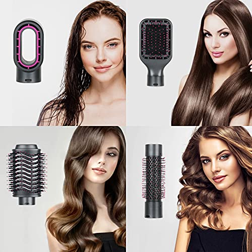 Hair Dryer Brush, 4 in 1 One Step Professional Hot Air Brush for Curling Drying Straightening Combing, [Ceramic Coating][Negative Ion] Volumizer Blow Dryer Brush Gray - Image 6