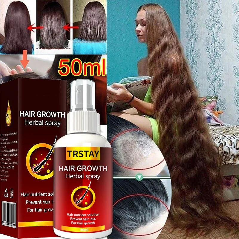 Hair Growth Serum Spray Fast Hair Growth Liquid Treatment Scalp Hair Follicle Anti Hair Loss Natural Beauty Health Hair Care - Image 5