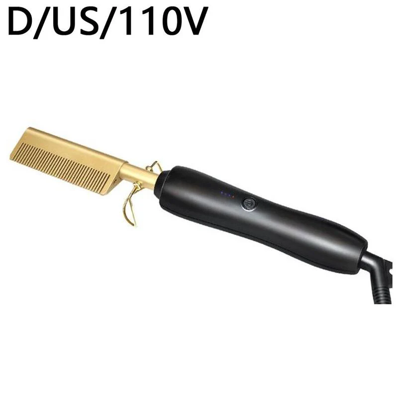Hair Straightener Electric Straightening Comb Hot Heating Hair Styler Curler Hair Iron Straight Corrugation Comb Comb Curli E6D1 - Image 2