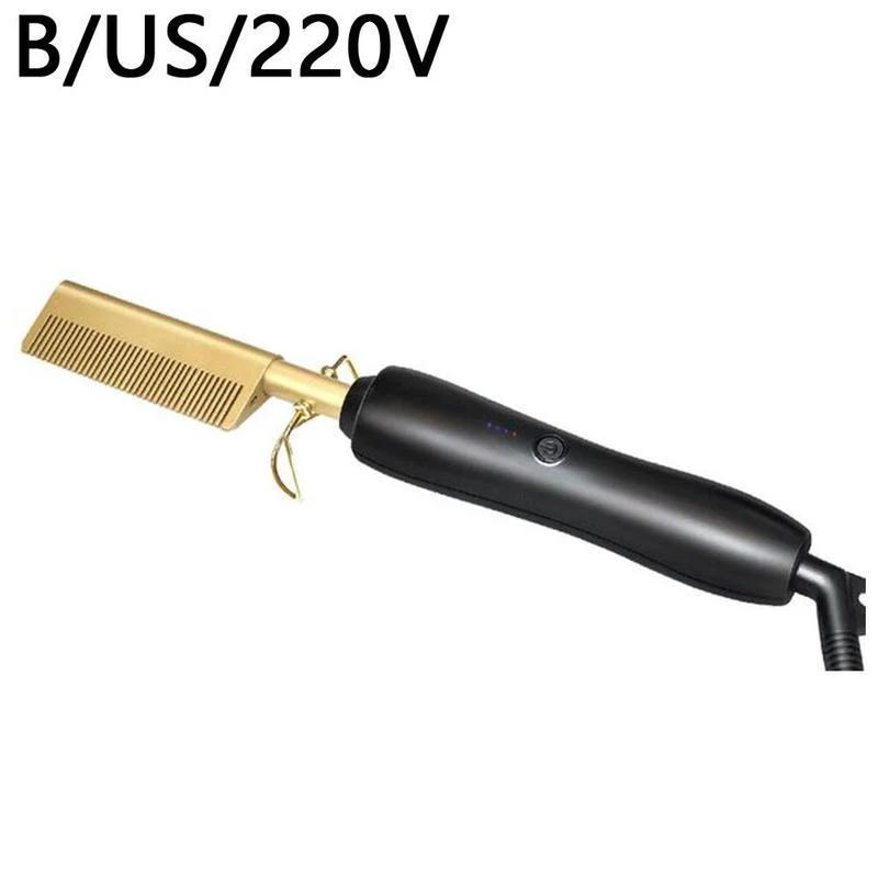 Hair Straightener Electric Straightening Comb Hot Heating Hair Styler Curler Hair Iron Straight Corrugation Comb Comb Curli E6D1 - Image 5