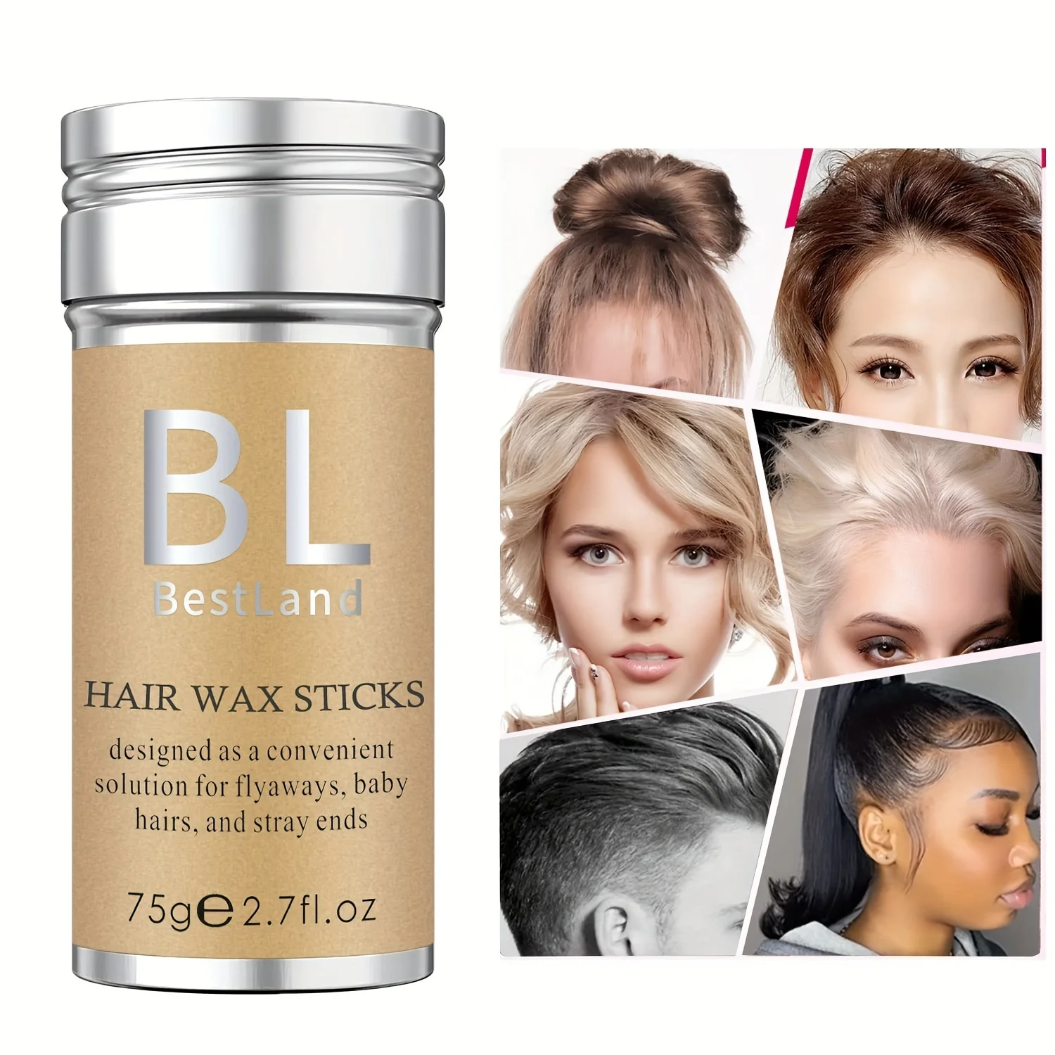 Hair Wax Stick, Flyaways Hair Styling Wax for Edge Control and Taming Youngsters' Hair
