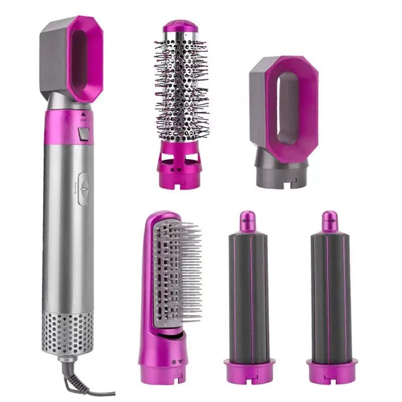 Hairdryer Comb A 5 In 1 Hot Air Comb For Curling And Straightening Hair Automatic Straight Hair Comb And Hair Dryer - Image 7