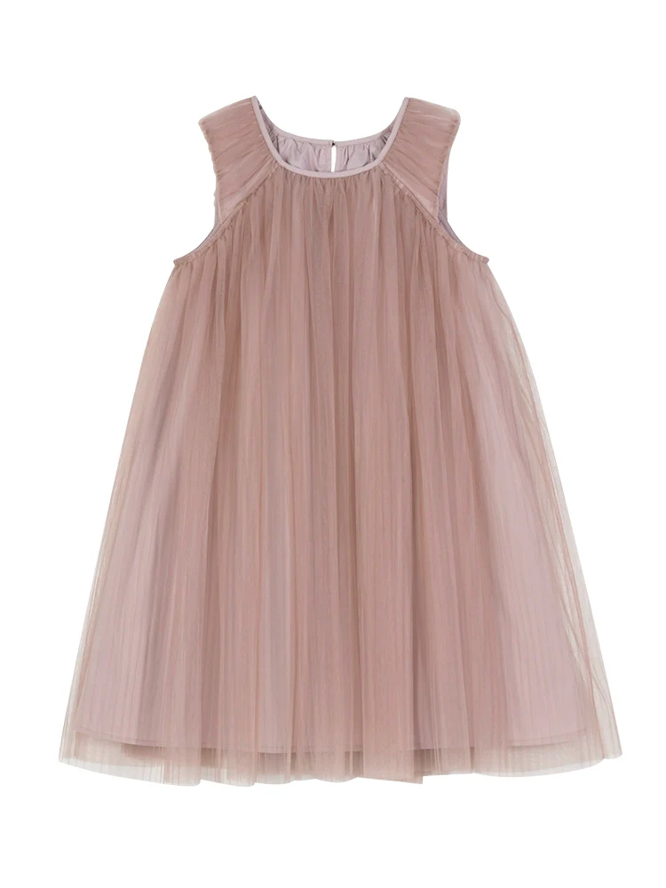 Haitou Children's Clothing Matching Lotus Root Starch Sleeveless Vest Kids Dress Sweet Elegant Girl Princess Dress Tulle Skirt Summer - Image 5