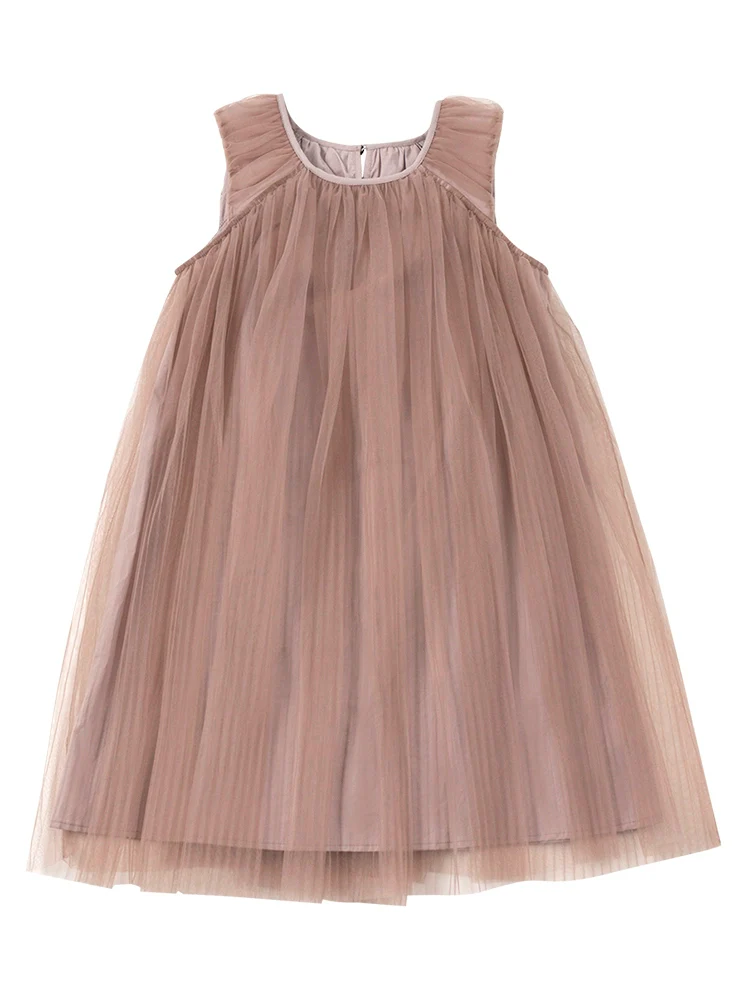 Haitou Children's Clothing Matching Lotus Root Starch Sleeveless Vest Kids Dress Sweet Elegant Girl Princess Dress Tulle Skirt Summer - Image 6