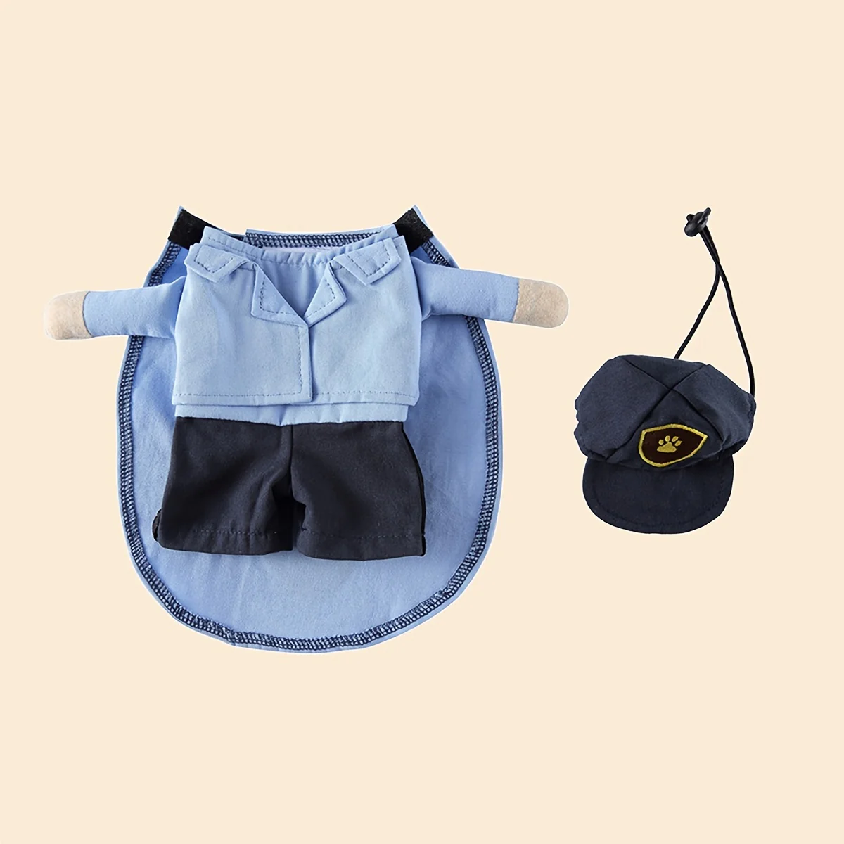 Halloween Pet Costume - Courier Cosplay Apparel With Hat For Small And Medium Dogs And Cats - For Festivals And Parties - Perfect Gift for Pet Owners - Image 8