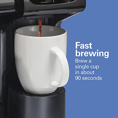 Hamilton Beach 49902 FlexBrew Trio 2-Way Coffee Maker, Compatible with K-Cup Pods or Grounds, Combo, Single Serve & Full 12c Pot, Black - Fast Brewing - Image 6