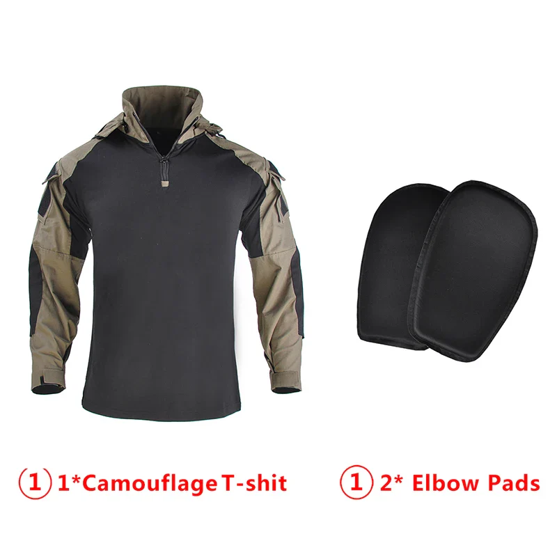 HAN WILD Tactical Shirt Hunting Clothes Combat Uniform Camouflage Outdoor T-shirt Army Airsoft Equipment Men Clothing - Image 7