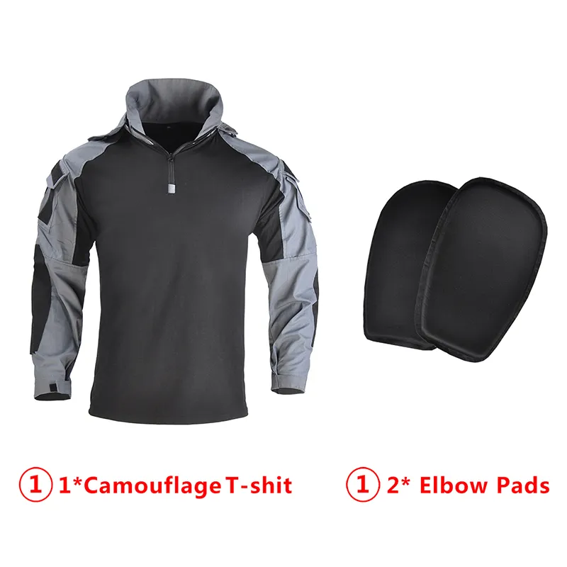 HAN WILD Tactical Shirt Hunting Clothes Combat Uniform Camouflage Outdoor T-shirt Army Airsoft Equipment Men Clothing - Image 8