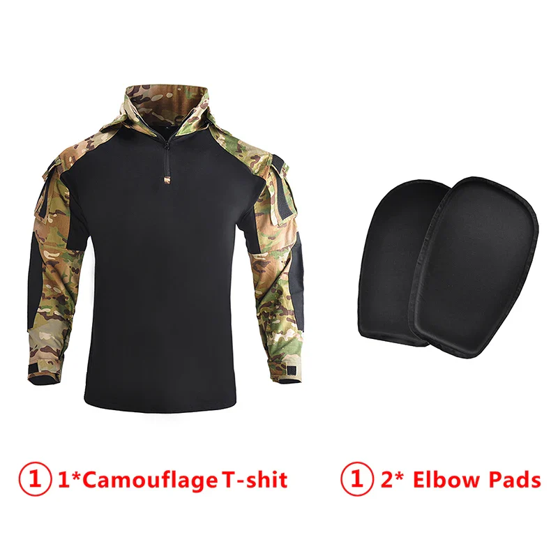 HAN WILD Tactical Shirt Hunting Clothes Combat Uniform Camouflage Outdoor T-shirt Army Airsoft Equipment Men Clothing - Image 9