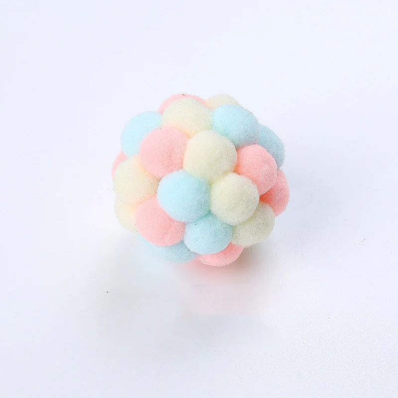 Handmade Funny Cats Bouncy Ball Toys Kitten Plush Bell Ball Mouse Toy Planet Ball Cat Chew Toys Interactive Pet Accessories - Image 9
