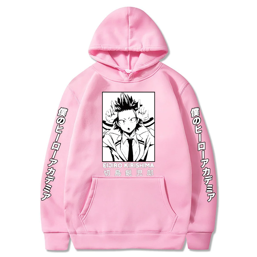 Harajuku Hoodie My Hero Academia Kirishima Eijiro Printed Men/women Hoodie Long Sleeve Sweatshirt - Image 2