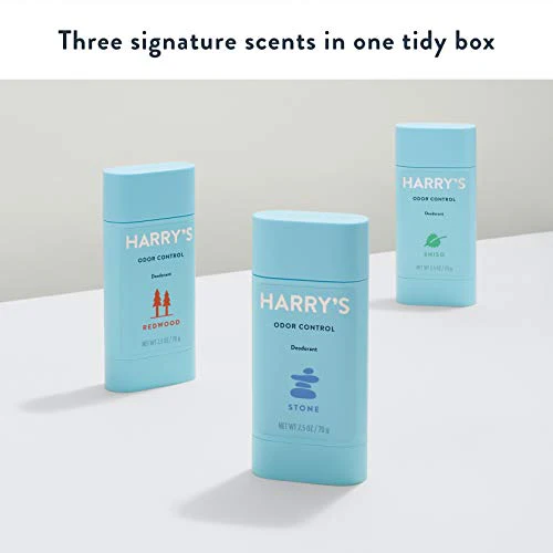 Harry's Men's Deodorant - Odor Control Deodorant - Aluminum-Free - Variety Pack - Stone, Shiso, Redwood, 2.5 Ounce (Pack of 3) - Image 2