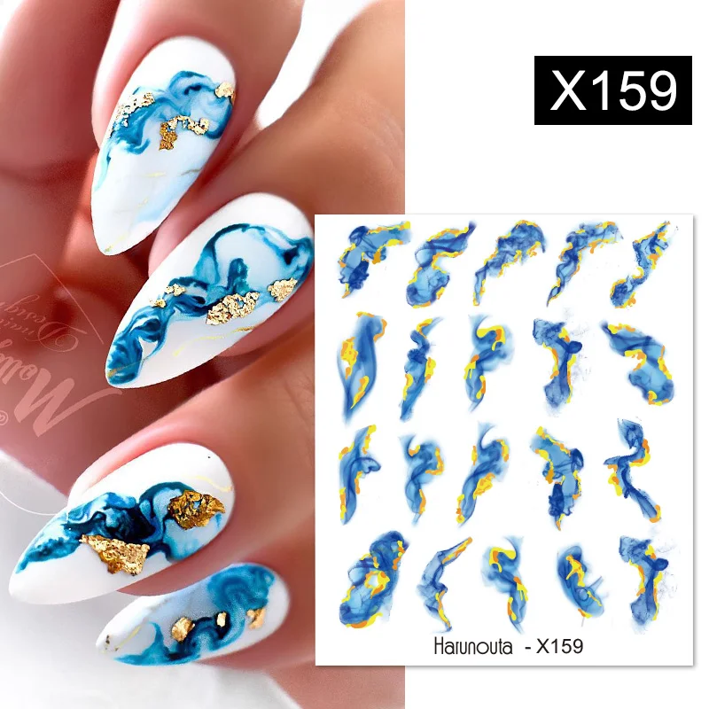 Harunouta 1 Sheet Nail Water Decals Transfer Lavender Spring Flower Leaves Nail Art Stickers Nail Art Manicure DIY - Image 64