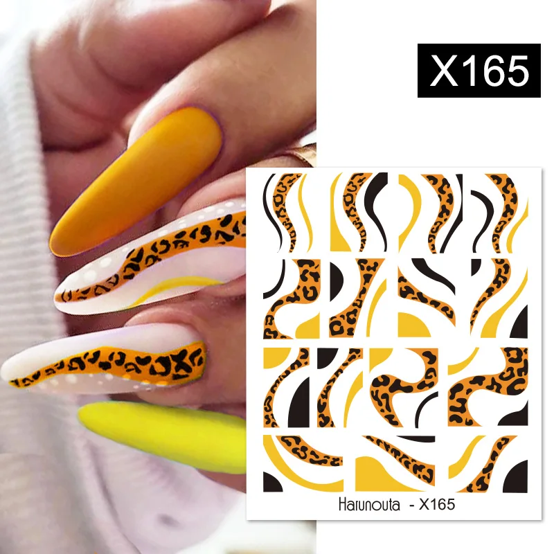 Harunouta 1 Sheet Nail Water Decals Transfer Lavender Spring Flower Leaves Nail Art Stickers Nail Art Manicure DIY - Image 68