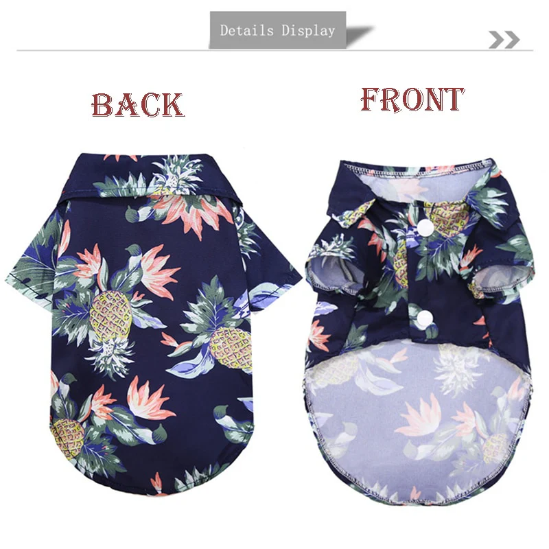Hawaiian Style Dog T-Shirts Thin Breathable Summer Dog Clothes for Small Dogs Puppy Pet Cat Vest Chihuahua Yorkies Poodle - Image 13