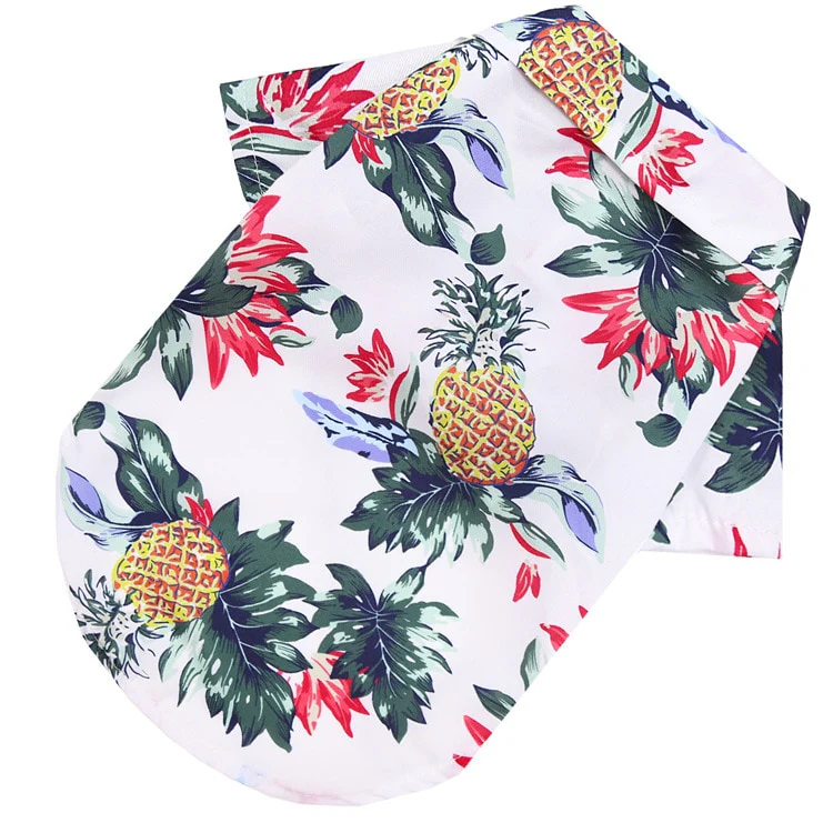 Hawaiian Style Dog T-Shirts Thin Breathable Summer Dog Clothes for Small Dogs Puppy Pet Cat Vest Chihuahua Yorkies Poodle - Image 4