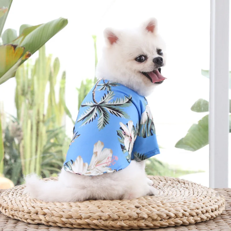 Hawaiian Style Dog T-Shirts Thin Breathable Summer Dog Clothes for Small Dogs Puppy Pet Cat Vest Chihuahua Yorkies Poodle - Image 9