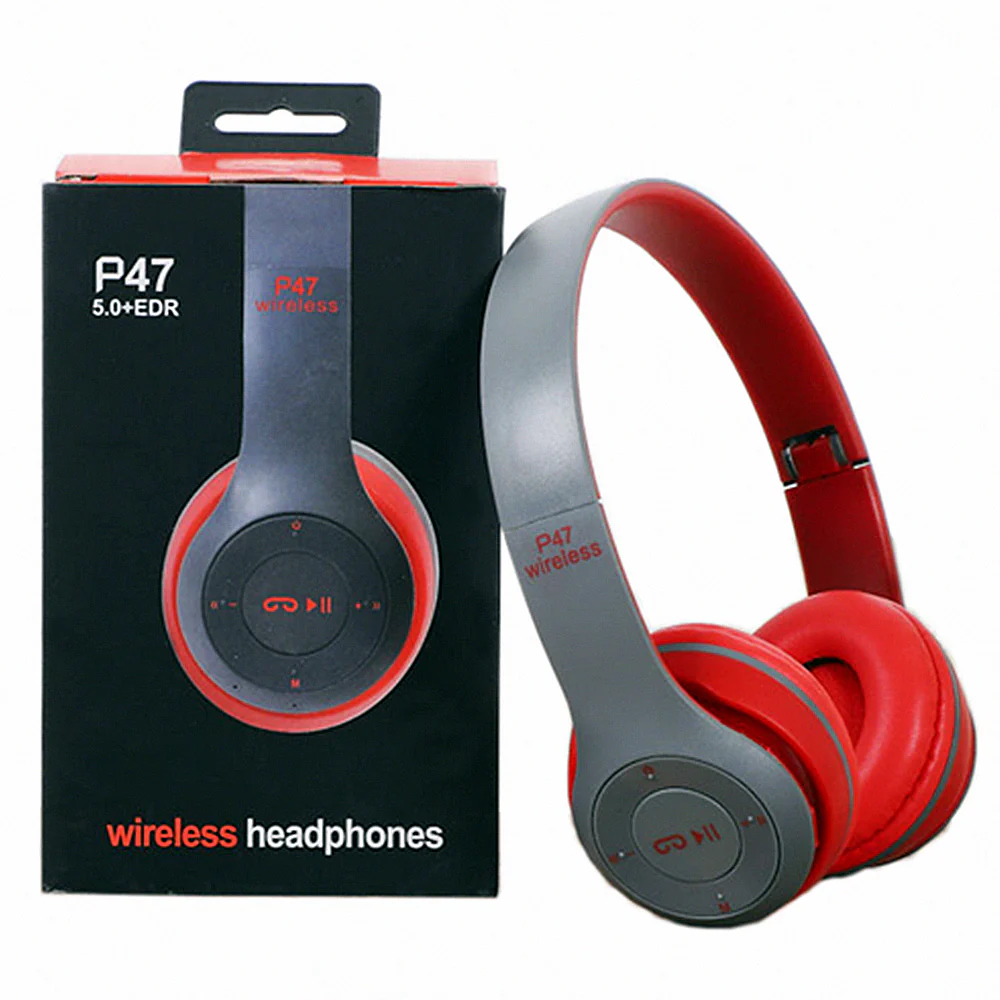 Headphones wireless blue tooth P47 earphone Foldable headset for mobile phone or computer audifonos AUX line TF card - Image 3