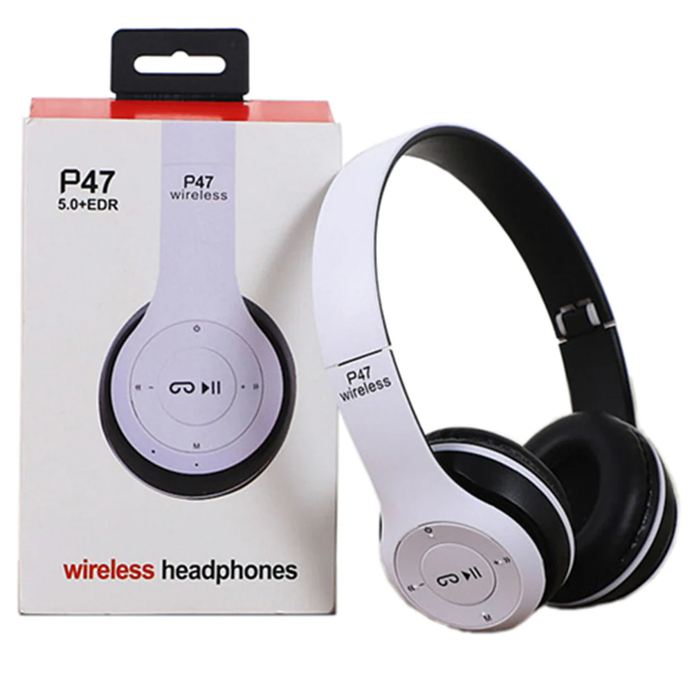 Headphones wireless blue tooth P47 earphone Foldable headset for mobile phone or computer audifonos AUX line TF card - Image 5