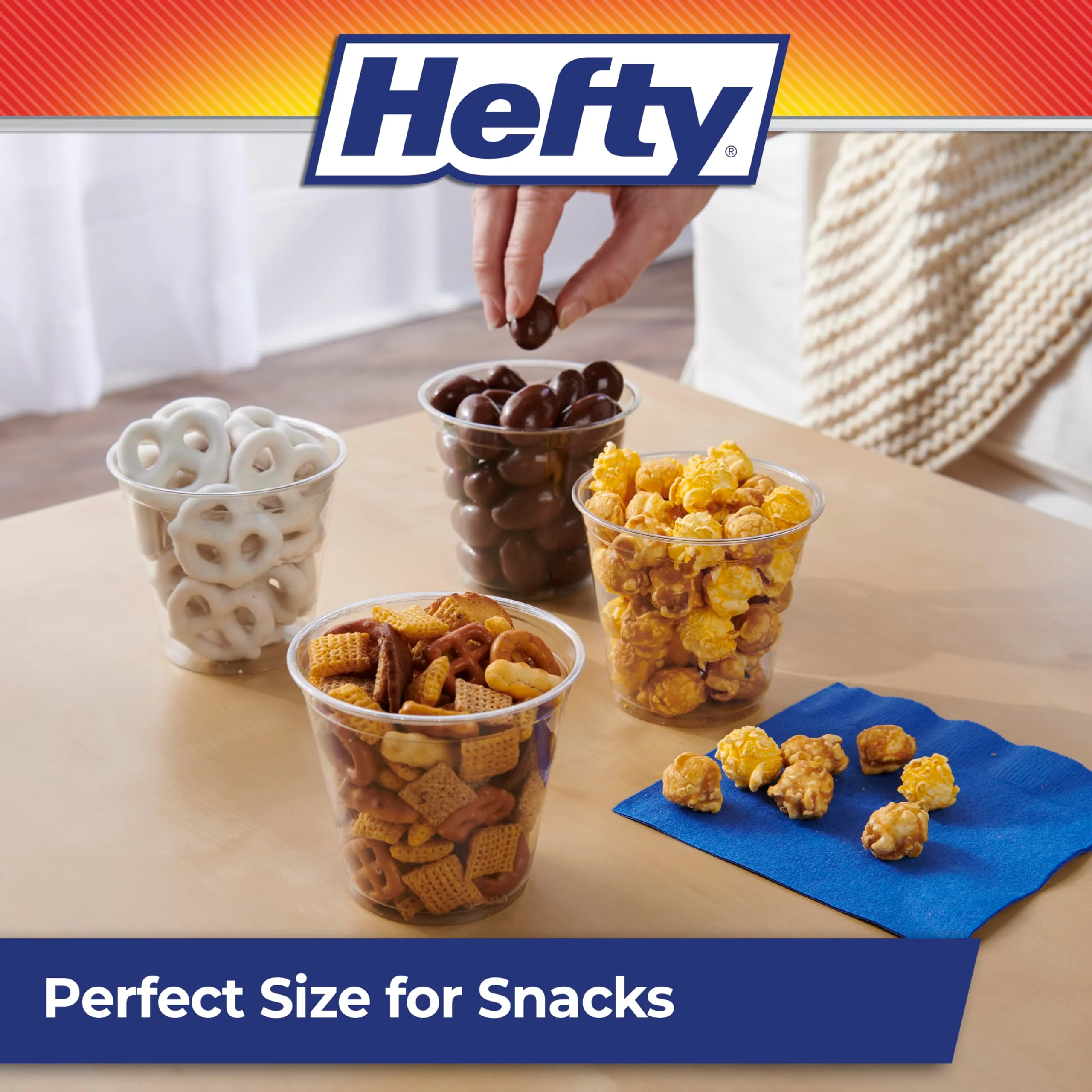 Hefty Deluxe Clear Plastic Party Cups (9 Ounce, 40 Count) - Image 3