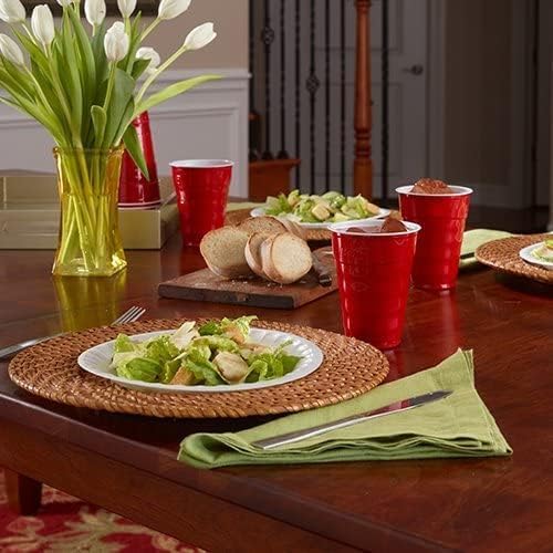 Hefty Easy Grip Disposable Plastic Cold Cups, Red, 18 Ounce, 50 Count (Pack of 2) - Image 2