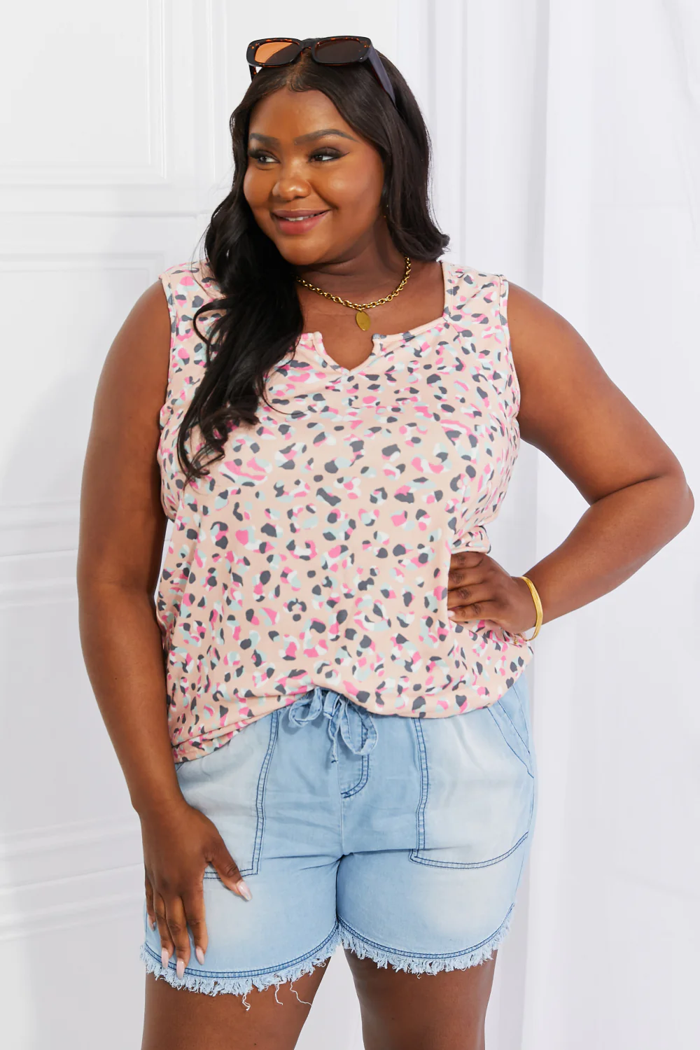 Heimish Full Size Printed Sleeveless Top - Image 3