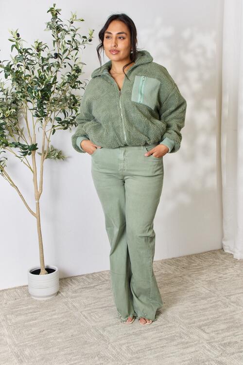 Heimish Full Size Zip Up Collared Neck Jacket - Image 6