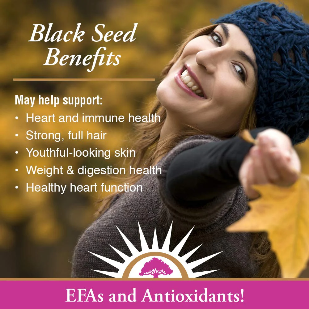 HERITAGE STORE Black Seed Oil | 3% Thymoquinone | Pure & Cold Pressed | Healthy Heart, Digestion, Immune, Metabolism, Hair & Skin Support | 1 oz - Image 4